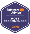 Software Advice award to JobNimbus for Most Recommended 2020