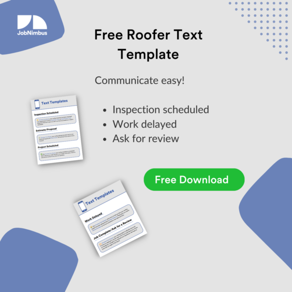 Free Roofer Text Templates