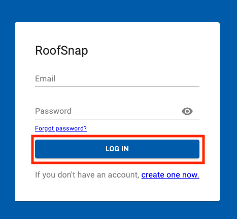 RoofSnap Log In Button
