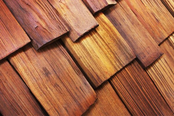 Wood shake roof tiles for residential roofing